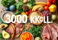 Dieta 3000 kcal: zasady, przykładowy jadłospis i błędy