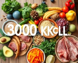 Dieta 3000 kcal: zasady, przykładowy jadłospis i błędy